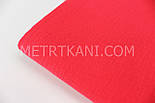 Муслін однотонний двошаровий жатий, колір червоний, ширина 155 см No МЖ-3-60, фото 2