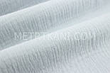 Муслін однотонний двошаровий жатий, колір попелясто-сірий, ширина 140 см No МЖ-3-72, фото 4