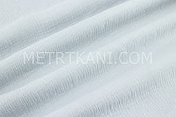 Муслін однотонний двошаровий жатий, колір попелясто-сірий, ширина 140 см No МЖ-3-72