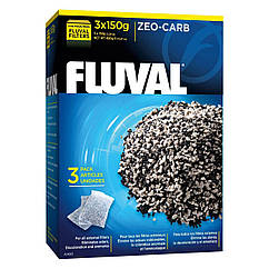 Наповнювач для фільтра Fluval «Zeo-Carb» активоване вугілля і цеоліт (3 x 150 г)