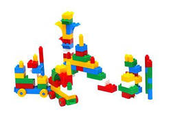 Конструктор 93 ел. (стандарт, пастель), у сумці 16*14*16см, ТМ Wader (40шт)