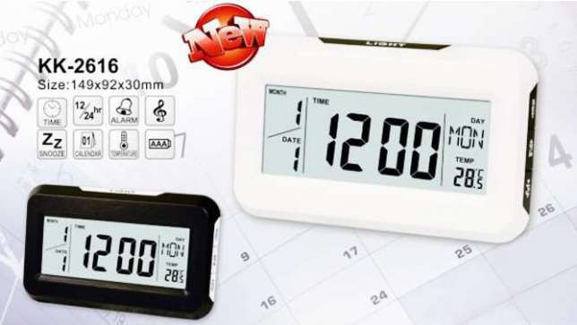 Настольные электронные часы, термометр, календарь КК 2616 - фото 2 - id-p1086720414