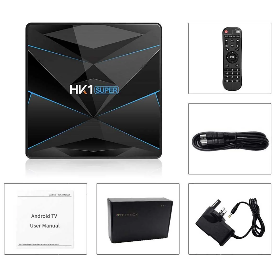 Смарт приставка HK1 Super 4/32GB Android 9.0, Smart TV Box, Медиаплеер - фото 10 - id-p1177464283