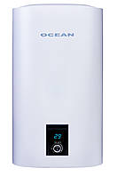 Бойлер плоский 50л эмалированный бак мокрый тэн OCEAN FLAT