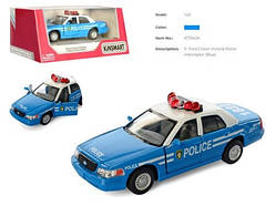 Машина — метал. "Kinsmart" "FORD CROWN VICTORIA POLICE", в кор. 16*8*7,5 см (96 шт./4)