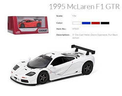 Машина — метал. "Kinsmart" "McLaren F1 GTR", інерц., відкр. двері, 4 кольори, в кор. 16*7*8см (96шт)