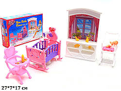 Дитяча кімната для барбі набір меблів Gloria 24022