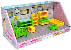 Меблі для ляльок, спальня, набір 7 елементів, кор. 30*13*13см, ТМ Wader