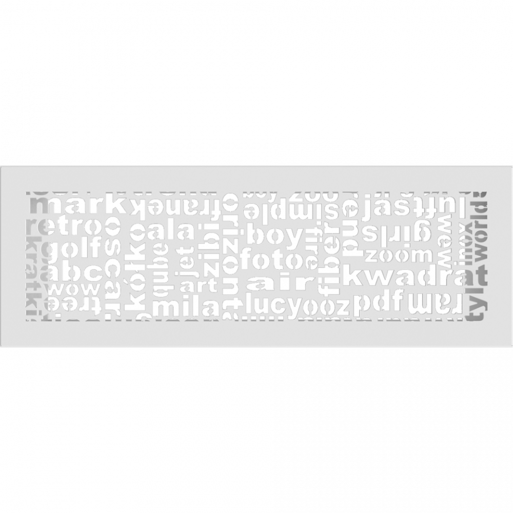 Решітка ABC біла 17x49, фото 1