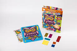 Дитяча Блискуча мозаїка глітерна сова 2/8, кор. 29*21*1см