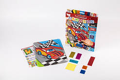 Дитяча Блискуча мозаїка 2/9, в кор. 29*21*1 см машинка