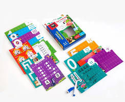 Гра з маркером "Пиши та витирай. Цифри та приклади", в кор. 15*3*17см, ТМ Vladi Toys, Україна