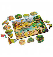 Сортер-вкладиш "А де звірі?", 32*23см, ТМ Ань-Янь, Україна