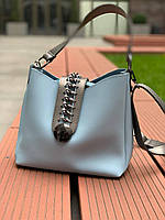 Стильная женская сумка Lily, голубая удобная повседневная сумочка на плечо, GN