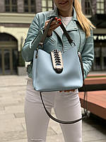 Стильная женская сумка Lily, голубая удобная повседневная сумочка на плечо, GN1