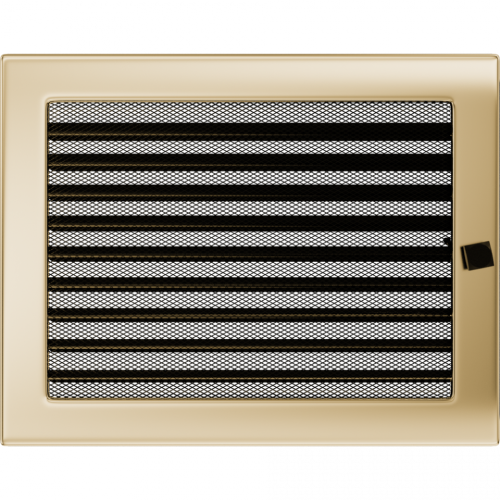 Решітка позолочена з жалюзями 22x30