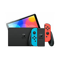 Портативная игровая приставка Nintendo Switch Oled with Neon Blue and Neon Red Joy-Con