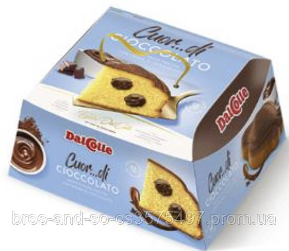 Панеттоне Куор с шоколадним кремом DalColle 750 г - фото 1 - id-p1590059685
