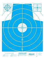 Мішень оса-4-з(зелена, чорна, червона, синя) 590х430мм
