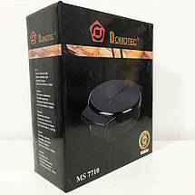 Вафелька DOMOTEC MS-7710 Чорна (1000Вт, кругла), фото 2