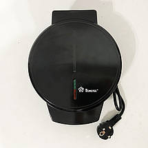 Вафелька DOMOTEC MS-7710 Чорна (1000Вт, кругла), фото 3