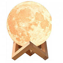 Нічник місяць, який світиться Moon Lamp 13 см, фото 3