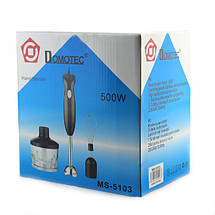 Блендер DOMOTEC MS-5103 3в1 (занурювальний, 500Вт, нерж.), фото 2