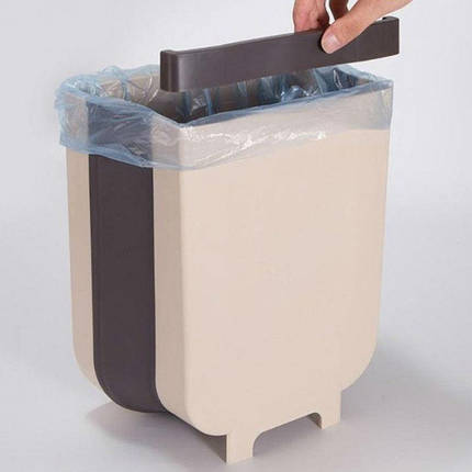 Сміттєвий контейнер Wet Garbage Container / Flexible Bin (складаний, на двері). Колір білий, фото 2