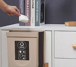Сміттєвий контейнер Wet Garbage Container / Flexible Bin (складаний, на двері). Колір білий, фото 3