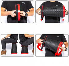 Розкладний стілець, складаний табурет Retractable Stool. Колір червоний, фото 2