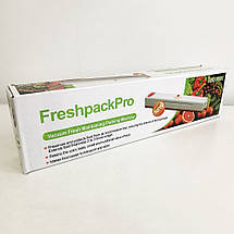 Вакууматор Freshpack Pro вакуумний пакувальник їжі, побутової. Колір зелений, фото 3