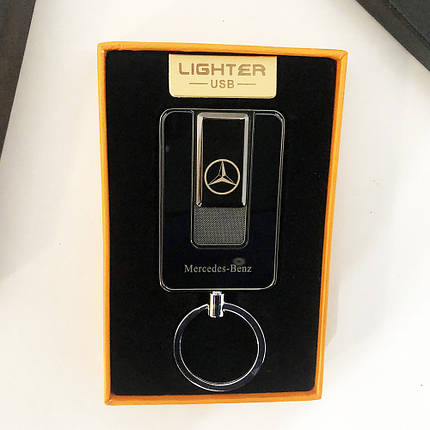 Запальничка спіральна USB-811. Mercedes. Колір чорний, фото 2