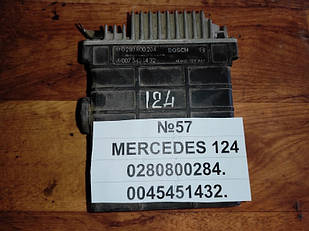 No57 Б/у Блок управління двигуном  0280800152  0045451232 для Mercedes-Benz W124 1984-1997