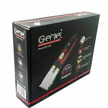 Професійна машинка для стрижки волосся GEMEI GM-550 з двома акумуляторами, фото 2