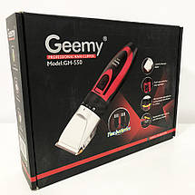 Професійна машинка для стрижки волосся GEMEI GM-550 з двома акумуляторами, фото 3