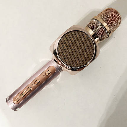 Бездротовий Bluetooth Мікрофон для Караоке Мікрофон DM Karaoke Y 63 + BT. Колір рожевий, фото 2