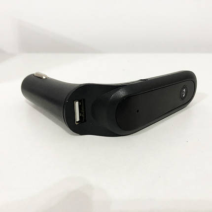 FM модулятор CAR G6 Bluetooth USB AUX MicroSD трансмітер. Колір чорний, фото 2