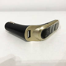 FM модулятор CAR G6 Bluetooth USB AUX MicroSD трансмітер. Колір: золотий, фото 3