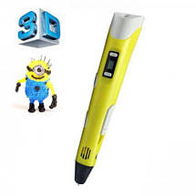 3D ручка Smart 3D Pen 2 c LCD дисплеєм. Колір жовтий, фото 3