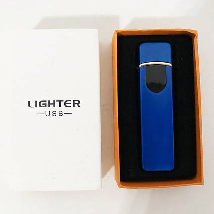 Запальничка спіральна USB ZGP-4. Колір синій, фото 2