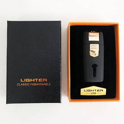Запальничка акумуляторна LIGHTER HL-32 електроімпульсна перезаряджається портативна USB запальничка. Колір, фото 2