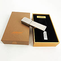 USB запальничка в подарунковій упаковці Jobon XT-4875 (Двостороння спіраль розжарювання). Колір: срібло, фото 2