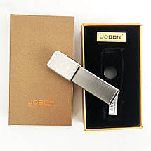 USB запальничка в подарунковій упаковці Jobon XT-4875 (Двостороння спіраль розжарювання). Колір: срібло, фото 3