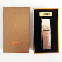 USB запальничка в подарунковій упаковці Jobon XT-4875 (Двостороння спіраль розжарювання). Колір: золото, фото 3