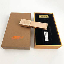 USB запальничка в подарунковій упаковці Jobon XT-4875 (Двостороння спіраль розжарювання). Колір: золото, фото 3