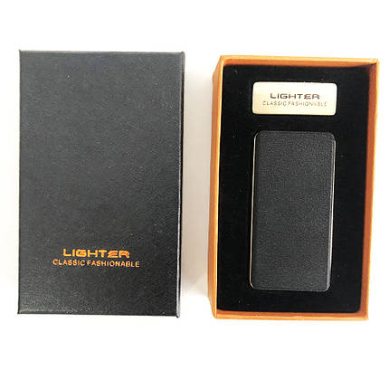 USB запальничка "Lighter" XT-4879 Original. Дві спіралі розжарювання. Колір чорний, фото 2