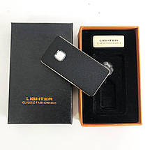 USB запальничка "Lighter" XT-4879 Original. Дві спіралі розжарювання. Колір чорний, фото 3