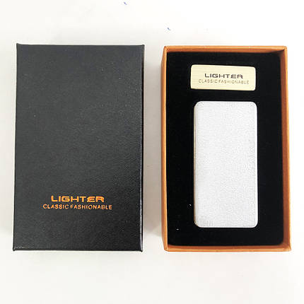 USB запальничка "Lighter" XT-4879 Original. Дві спіралі розжарювання. Сірий колір, фото 2