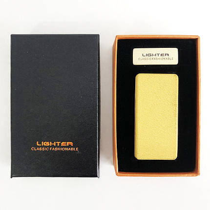 USB запальничка "Lighter" XT-4879 Original. Дві спіралі розжарювання. Колір: Золотий, фото 2