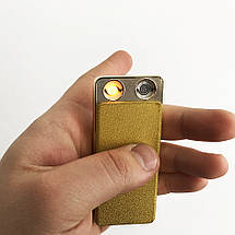 USB запальничка "Lighter" XT-4879 Original. Дві спіралі розжарювання. Колір: Золотий, фото 2